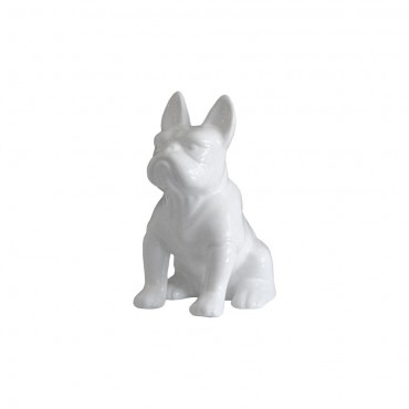 Figura Pies Bulldog -biały